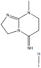 2,3,5,6,7,8-HEXAHYDRO-8-METHYLIMIDAZO(1,2-A)PYRIMIDIN-5-IMINE HYDRIODIDE Structure