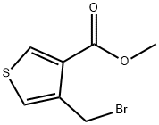 4-(bromomethyl)-3-Thiophenecarboxylic acid methyl ester Structure