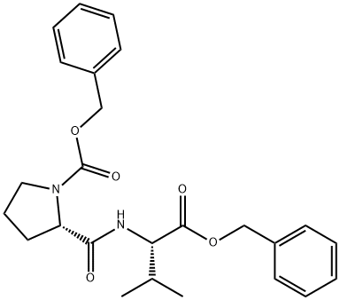 CARBOBENZYLOXYPROLYLVALINE BENZYL ESTER Structure