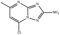 7-chloro-5-methyl-[1,2,4]triazolo[1,5-a]pyrimidin-2-amine 구조식 이미지