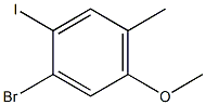 1-Bromo-2-iodo-5-methoxy-4-methyl-benzene 구조식 이미지