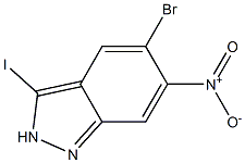 5-Bromo-3-iodo-6-nitro-2H-indazole 구조식 이미지