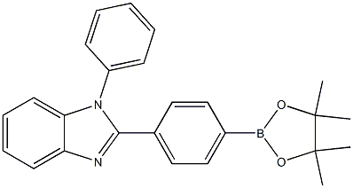 1-phenyl-2-(4-(4,4,5,5-tetramethyl-1,3,2-dioxaborolan-2-yl)phenyl)-1H-benzo[d]imidazole Structure
