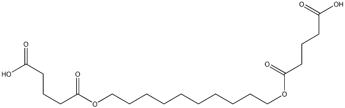 5,5'-(decane-1,10-diylbis(oxy))bis(5-oxopentanoic acid) Structure