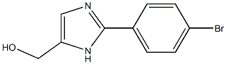 [2-(4-Bromo-phenyl)-3H-imidazol-4-yl]-methanol Structure