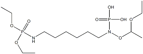 [6-(Diethoxy-phosphorylamino)-hexyl]-phosphoramidic acid diethyl ester Structure