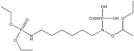 [6-(Diethoxy-phosphorylamino)-hexyl]-phosphoramidic acid diethyl ester 구조식 이미지