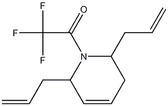 2,6-diallyl-1-(trifluoroacetyl)-1,2,3,6-tetrahydropyridine 구조식 이미지