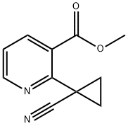 METHYL 2-(1-CYANOCYCLOPROPYL)NICOTINATE Structure