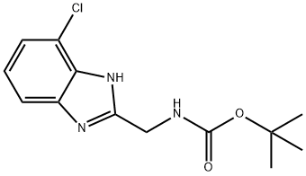 TERT-BUTYL ((4-CHLORO-1H-BENZO[D]IMIDAZOL-2-YL)METHYL)CARBAMATE Structure