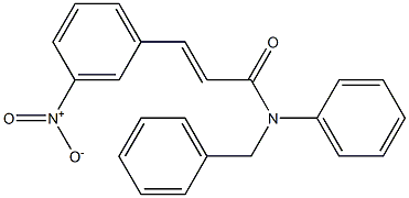 N-benzyl-3-(3-nitrophenyl)-N-phenylacrylamide 구조식 이미지