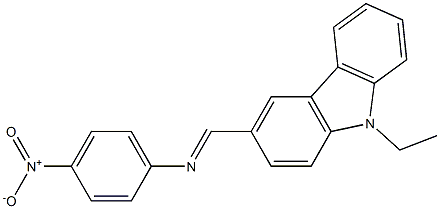 N-[(9-ethyl-9H-carbazol-3-yl)methylene]-4-nitroaniline Structure