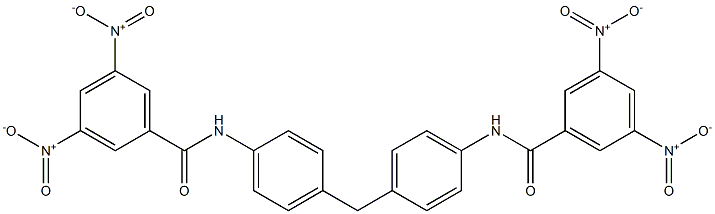 N,N'-[methylenebis(4,1-phenylene)]bis(3,5-dinitrobenzamide) 구조식 이미지