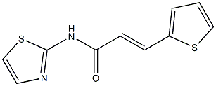 N-1,3-thiazol-2-yl-3-(2-thienyl)acrylamide Structure