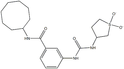 N-cyclooctyl-3-(3-(1,1-dioxidotetrahydrothiophen-3-yl)ureido)benzamide Structure