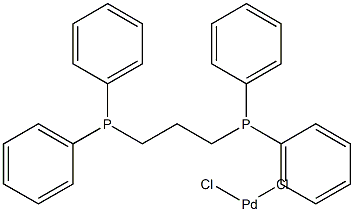 [1,3-Bis(diphenylphosphino)propane]dichloropalladium(II) 구조식 이미지