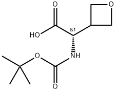 (S)-2-((TERT-BUTOXYCARBONYL)AMINO)-2-(OXETAN-3-YL)ACETIC ACID Structure