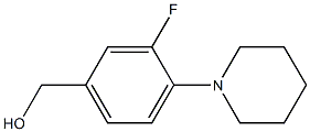 [3-fluoro-4-(piperidin-1-yl)phenyl]methanol 구조식 이미지