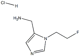 [1-(2-Fluoroethyl)-1H-imidazol-5-yl]methanamine hydrochloride 구조식 이미지