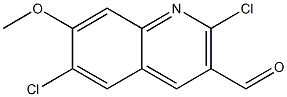 2,6-dichloro-7-methoxyquinoline-3-carbaldehyde Structure