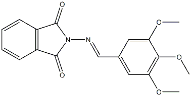 2-[(3,4,5-trimethoxybenzylidene)amino]-1H-isoindole-1,3(2H)-dione Structure