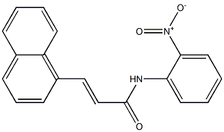 3-(1-naphthyl)-N-(2-nitrophenyl)acrylamide 구조식 이미지