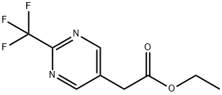 ETHYL 2-(2-(TRIFLUOROMETHYL)PYRIMIDIN-5-YL)ACETATE 구조식 이미지