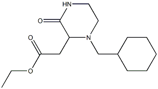 ethyl [1-(cyclohexylmethyl)-3-oxo-2-piperazinyl]acetate Structure