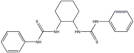 N,N''-1,2-cyclohexanediylbis[N'-phenyl(thiourea)] Structure