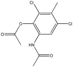 6-acetamido-2,4-dichloro-3-methylphenyl acetate 구조식 이미지