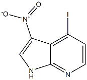 4-Iodo-3-nitro-1H-pyrrolo[2,3-b]pyridine 구조식 이미지