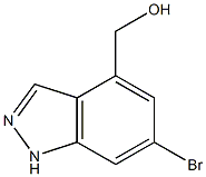 (6-Bromo-1H-indazol-4-yl)methanol Structure