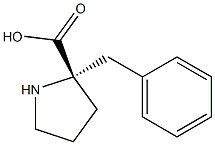 (S)-2-benzylpyrrolidine-2-carboxylic acid 구조식 이미지
