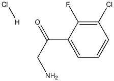 2-Amino-3'-chloro-2'-fluoroacetophenone hydrochloride Structure