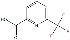 6-(Trifluoromethyl)pyridine-2-carboxylic acid 구조식 이미지