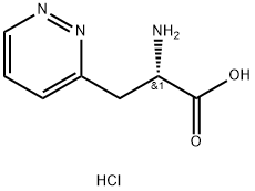 (S)-2-Amino-3-(pyridazin-3-yl)propanoic acid hydrochloride 구조식 이미지