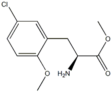 METHYL (2S)-2-AMINO-3-(5-CHLORO-2-METHOXYPHENYL)PROPANOATE Structure