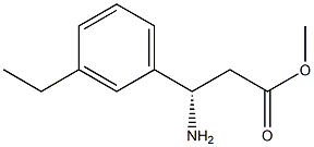 METHYL (3S)-3-AMINO-3-(3-ETHYLPHENYL)PROPANOATE Structure