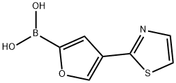 4-(Thiazol-2-yl)furan-2-boronic acid 구조식 이미지