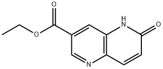 ethyl 6-hydroxy-1,5-naphthyridine-3-carboxylate 구조식 이미지