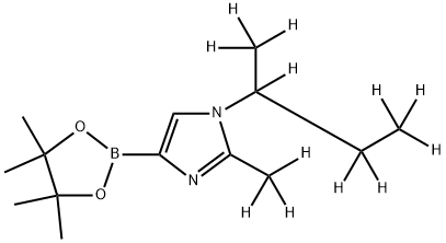 [1-(sec-Butyl)-2-methyl-d12]-imidazole-4-boronic acid pinacol ester 구조식 이미지