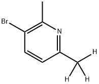 3-Bromo-2-methyl-6-(methyl-d3)-pyridine Structure