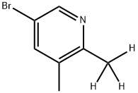 3-Bromo-5-methyl-6-(methyl-d3)-pyridine Structure