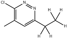 3-Chloro-4-methyl-6-(ethyl-d5)-pyridazine 구조식 이미지