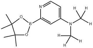 4-(Dimethylamino-d6)-pyridine-2-boronic acid pinacol ester Structure