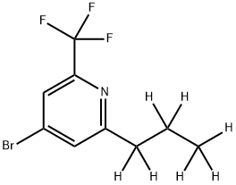 4-Bromo-2-(n-propyl-d7)-6-trifluoromethylpyridine 구조식 이미지