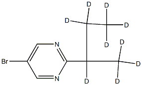 5-Bromo-2-(sec-butyl-d9)-pyrimidine 구조식 이미지