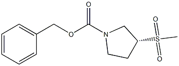 benzyl (3R)-3-methanesulfonylpyrrolidine-1-carboxylate Structure