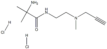 2-amino-2-methyl-N-(2-(methyl(prop-2-yn-1-yl)amino)ethyl)propanamide dihydrochloride Structure
