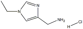 (1-Ethyl-1H-imidazol-4-yl)methanamine hydrochloride 구조식 이미지
